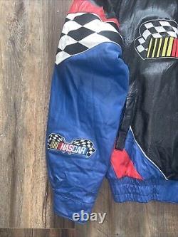 Nascar Leather Bomber Jacket 4 Leather Colors! XL Chase Authentics JH Design