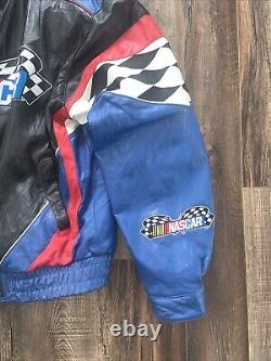 Nascar Leather Bomber Jacket 4 Leather Colors! XL Chase Authentics JH Design