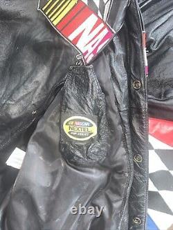 Nascar Leather Bomber Jacket 4 Leather Colors! XL Chase Authentics JH Design