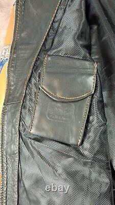 Nascar Leather Racing Jacket Jeff Burton Cingular Wireless XL EUC