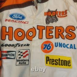 Nascar Mens Size M Alan Kulwicki Hooters Snap Button Jacket Chase Authentics