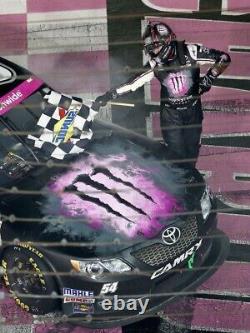 Nascar Race Used Kyle Busch Pink Project Monster Charlotte Hood