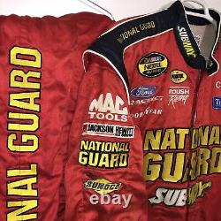 Nascar Race Used Pit Crew Firesuit Biffle National Guard Subway Ford SFI Roush