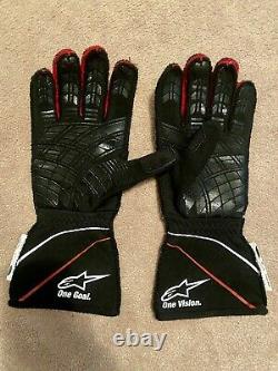 Nascar Race Worn Used Kurt Busch Alpinestars Racing Gloves Monster