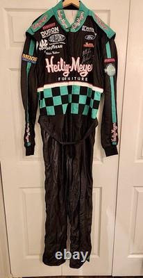 Nascar Race Worn Used Mike Wallace Driver Suit Autoed