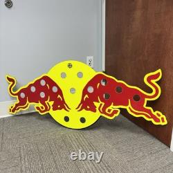 Nascar Red Bull Racing Pit Sign Board Race Used Carbon Athlete Kahne AJ Vickers