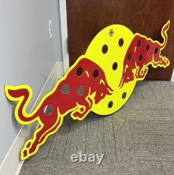 Nascar Red Bull Racing Pit Sign Board Race Used Carbon Athlete Kahne AJ Vickers