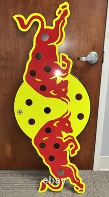 Nascar Red Bull Racing Pit Sign Board Race Used Carbon Athlete Kahne AJ Vickers