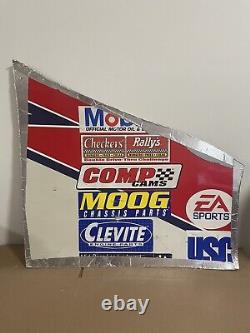 Nascar Rusty Wallace Race Used Sheetmetal Fender Piece 2005 Sears Point LOGOs