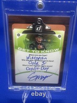 Nascar Sam Mayer 2026 Donruss SSP Get To Know Auto CASE HIT Dale Jr. GTK-SMR