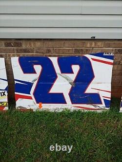 Nascar SheetMetal #22 Austin Wayne Self 2022 race used red white and blue