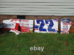 Nascar SheetMetal #22 Austin Wayne Self 2022 race used red white and blue