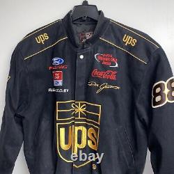 Nascar Winston Cup Dale Jarrett UPS Embroidered Racing Jacket JH Design Adult L