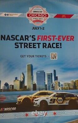 Nascar chicago street race Bus Depot Poster 2023 Ist Year