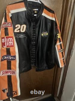 Official Tony Stewart Beat Leather Jacket and Matching Duffle Bag