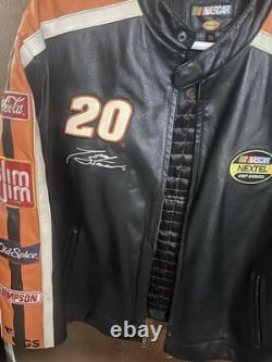 Official Tony Stewart Beat Leather Jacket and Matching Duffle Bag