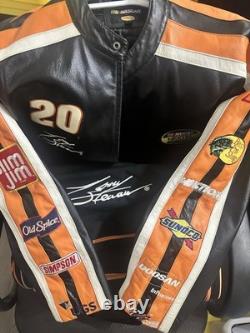 Official Tony Stewart Beat Leather Jacket and Matching Duffle Bag