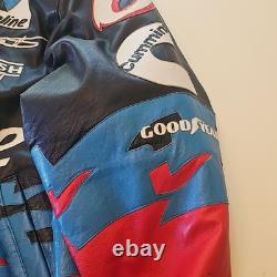 One of a kind LAMB SKIN LEATHER Valvoline jacket. XL