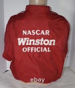 Original NASCAR Winston Cup Series Official Race Staff Red Jacket (Medium) RARE