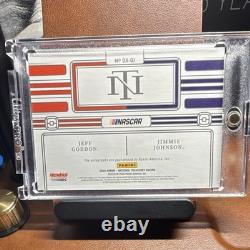 Panini 2025 National Treasures Dual Autographs Jeff Gordon Jimmie Johnson /25