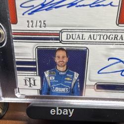 Panini 2025 National Treasures Dual Autographs Jeff Gordon Jimmie Johnson /25