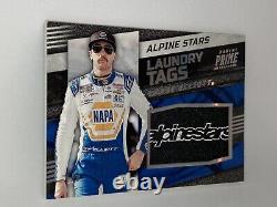 Panini Racing Prime 1 Of Chase Elliott Alpine Stars Laundry Tag