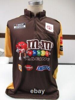 RACE USED Kyle Busch #18 M & M'S Racing Pit Team Used Crew Shirt X-Large