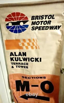 RARE Bristol Motor Speedway Seat Section / Area Banner Stadium Used