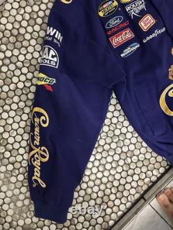 RARE Crown Royal NASCAR Racing Jacket High Quality Mens Size S Purple Ford