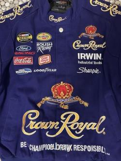 RARE Crown Royal NASCAR Racing Jacket High Quality Mens Size S Purple Ford