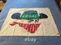 RARE Harry Gant SKOAL BANDIT 30x39 Double-Sided MASCOT Racing Flag Pre-Owned