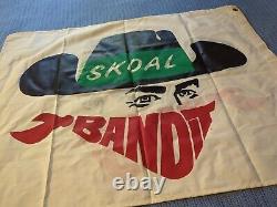 RARE Harry Gant SKOAL BANDIT 30x39 Double-Sided MASCOT Racing Flag Pre-Owned