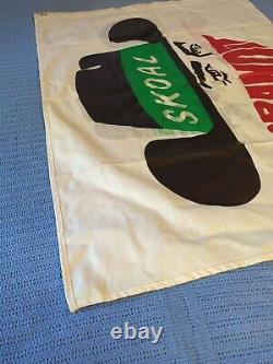 RARE Harry Gant SKOAL BANDIT 30x39 Double-Sided MASCOT Racing Flag Pre-Owned