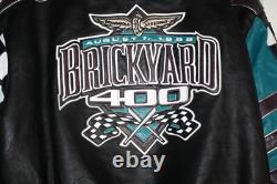 RARE PREMIER EDITION Brickyard 400 JH DESIGN 1999 All Leather Jacket XL MINT
