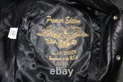 RARE PREMIER EDITION Brickyard 400 JH DESIGN 1999 All Leather Jacket XL MINT