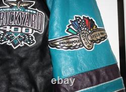 RARE PREMIER EDITION Brickyard 400 JH DESIGN 1999 All Leather Jacket XL MINT