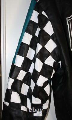 RARE PREMIER EDITION Brickyard 400 JH DESIGN 1999 All Leather Jacket XL MINT