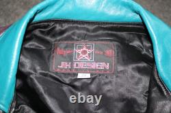 RARE PREMIER EDITION Brickyard 400 JH DESIGN 1999 All Leather Jacket XL MINT