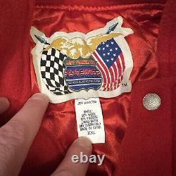 RARE Vintage NASCAR Bill Elliott Jeff Hamilton Racing Jacket Wool XXL stitched
