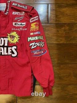 Race Used Elton Sawyer #98 Hot Tamales Racing Pit Crew Fire Jacket/Pant NASCAR