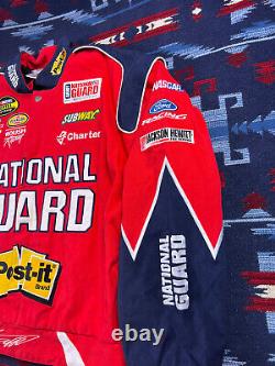 Race Used Greg Biffle National Guard Racing Pit Crew Jacket NASCAR Roush Vtg XL