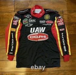 Race Used Jerry Nadeau #25 UAW Delphi Racing Pit Crew Fire Jacket NASCAR Rare