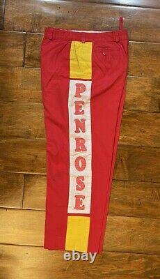 Race Used Randy Ayres #44 Penrose Fire Cracker Racing Pit Crew Shirt/Pant NASCAR