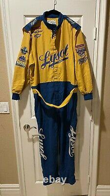 Race Used Tracy Leslie #63 Lysol Racing Pit Crew Fire Suit NASCAR 1998 50th Ann