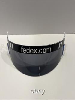Race Worn Driver Visor Denny Hamlin NASCAR FedEx