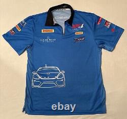 Racing Car Porsche TRG The Racers Group Pit Crew Shirt Pirelli AWS Men's M READ