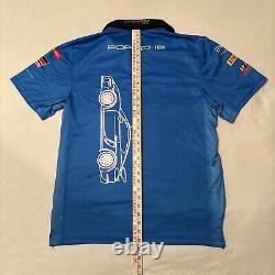Racing Car Porsche TRG The Racers Group Pit Crew Shirt Pirelli AWS Men's M READ