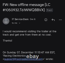 Racing Electronics RE3000 Scanner & Racing Headset Working- See Photos