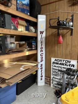 Rare NASCAR Winston Cup Series 8 Foot Tall Lighted Sign Garage Art Man Cave