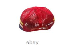 Rare Vintage 3 Stripe Ford Racing Team Hat Signed By Bill Elliot And Mark Martin